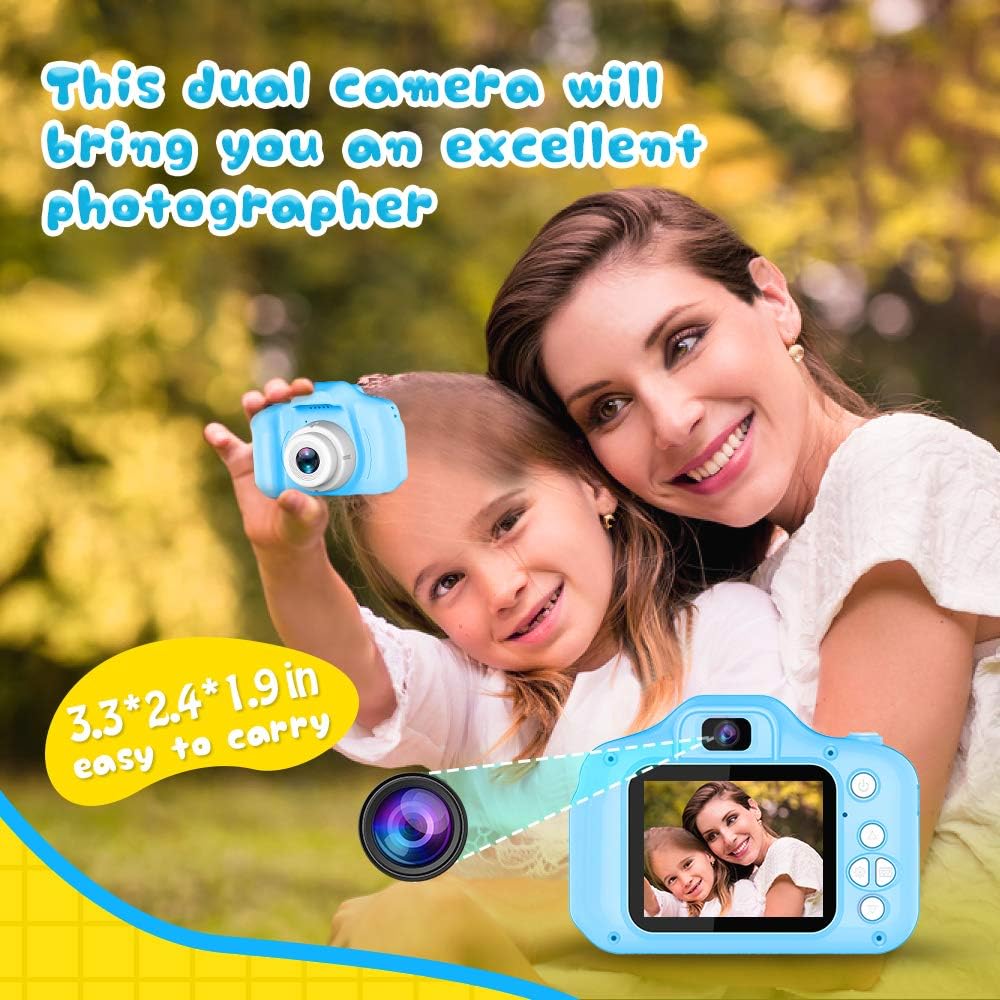 Seckton Upgraded Kids Selfie Camera - Blue - image 3
