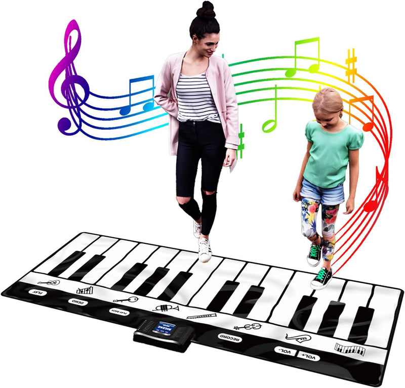 SUNLIN 6ft Floor Piano Mat for Kids Age 3-8 - 6 ft Classic Piano Mat