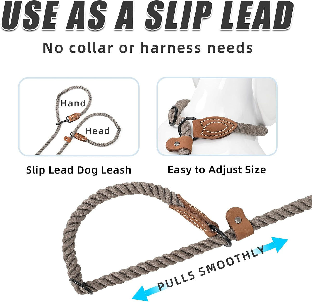 Mile High Life Hands Free Dog Leash - Camel / 7FT Hands Free - image 3