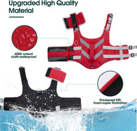 Kuoser Reflective Dog Life Jacket - XXL (Chest Girth:30.7-38.5'') / Rescue Red - image 2