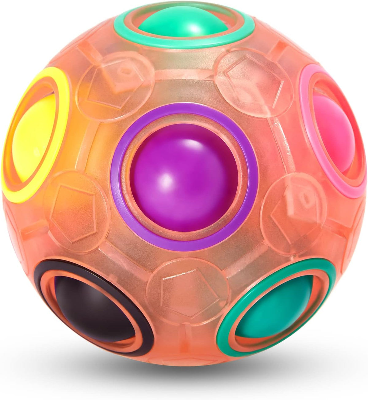 Vdealen Magic Rainbow Puzzle Ball - Pink