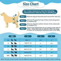 SlowTon Reusable Dog Diapers Female, Washable Doggy Diapers - Large（19''-26''Waist) / B.Flora - image 3