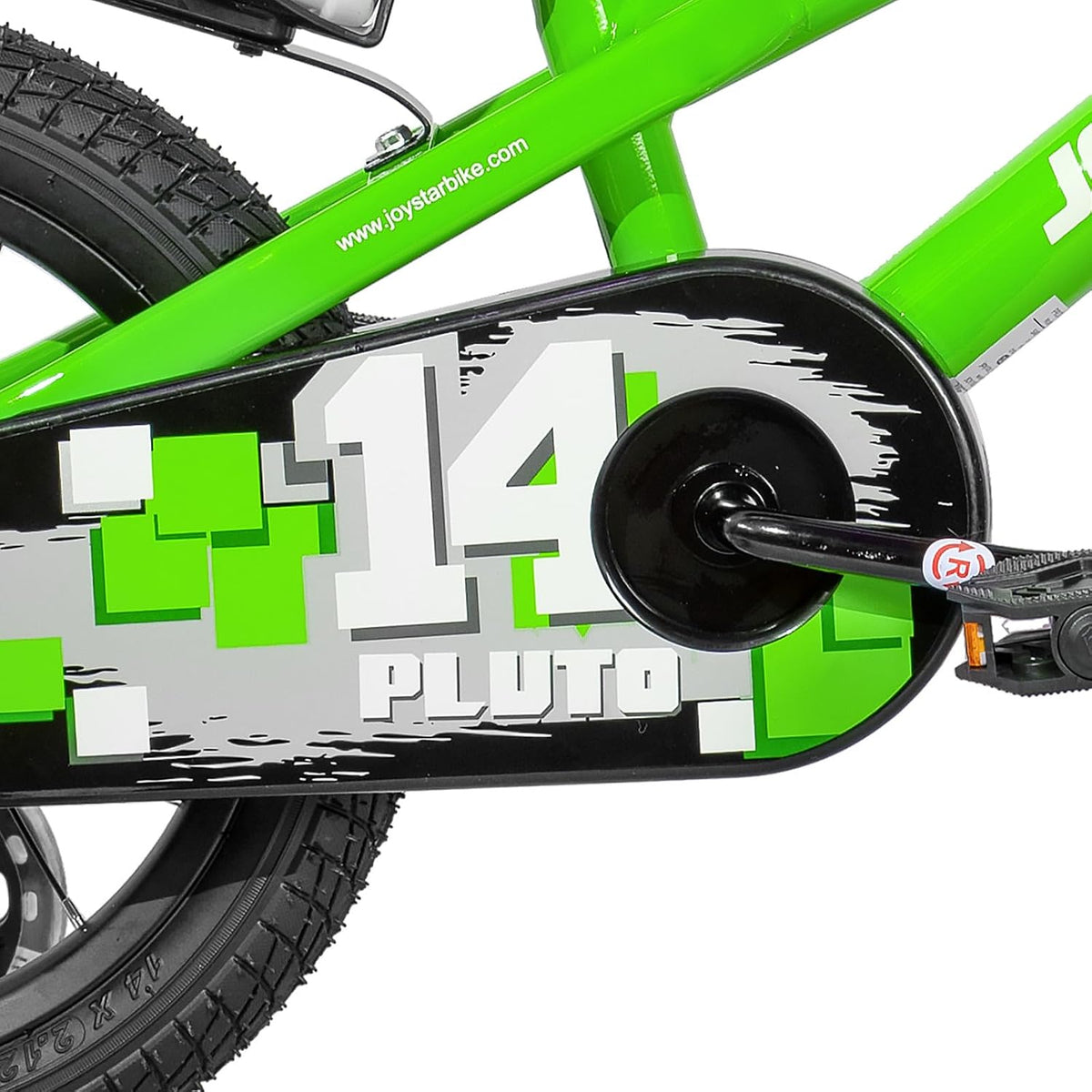 JOYSTAR Pluto 12-20" Kids Bike with Light Up Training Wheels – Fun for Kids & Family - Green / 16 Inch with Flash Training Wheels - image 4