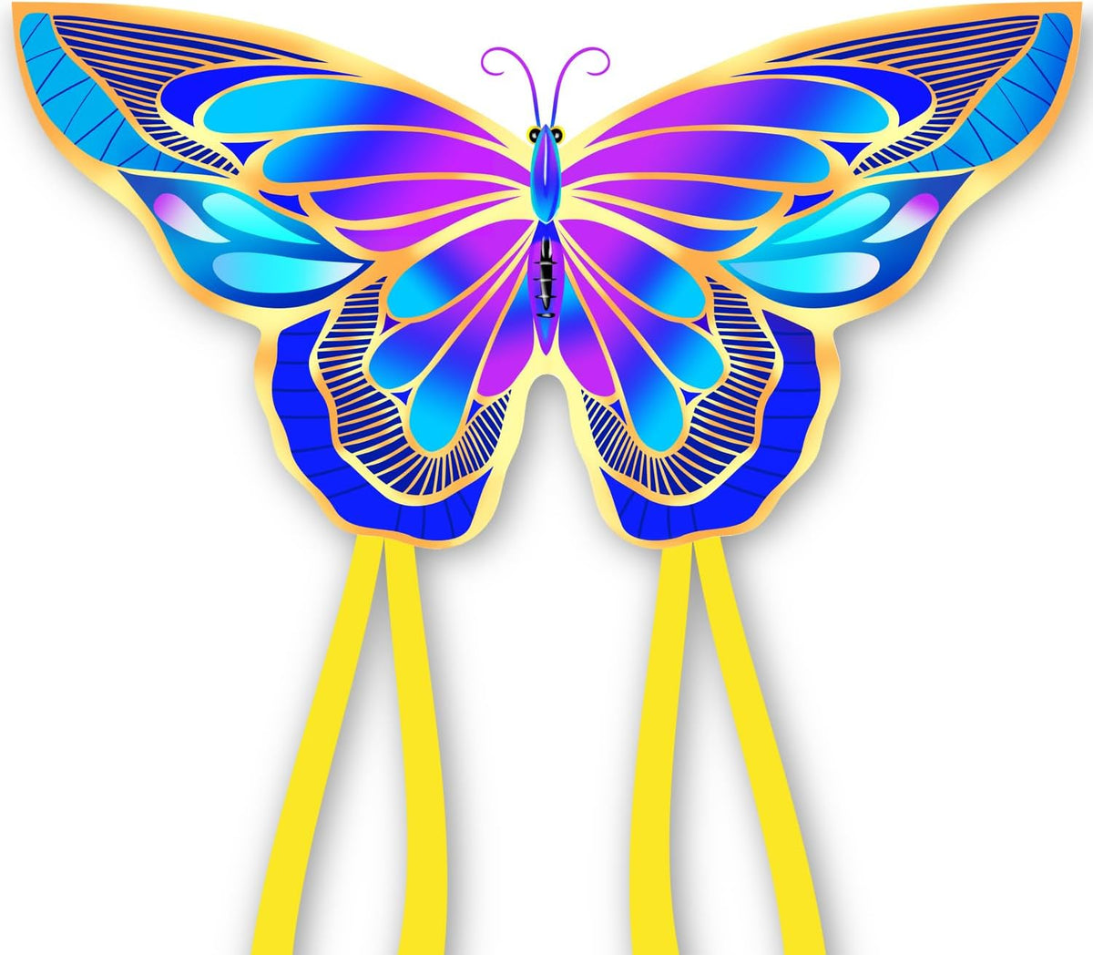 Xida Butterfly Kites for Kids and Adults Easy to Fly - Purple Butterfly