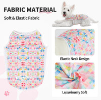 Dog Cooling Vest with Soft Stretchy Sun Protection, XL - Large (44-55lbs) / Candy Patch - image 4