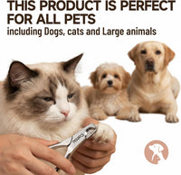 Dog Nail Clippers, All Steel Material, Built-in Spring - Matte Pet Nail Clipper Set - image 2
