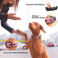 PetiFine Dog Collars for Medium Dogs - Pink / Small (11"-14.5") - image 2