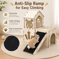 Large Bunny House and Hideouts - Extra Large-3 House with Anti-Slip Ramp - image 3