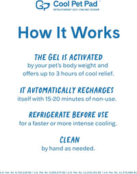 The Green Pet Shop Cool Pet Pad, Self-Cooling - X-Large / Stitch - image 2