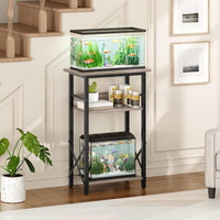 HOOBRO 10 Gallon Aquarium Stand - Greige + Black - image 4