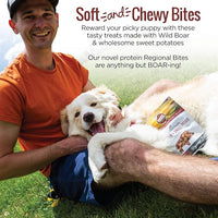 Smart Cookie All Natural Dog Treats - Wild Boar & Sweet Potato - Training Treats for Dogs with Allergies, Sensitive Stomachs - Soft Dog Treats, Chewy, Grain Free, Made in USA - 5oz Bag, Pack of 3