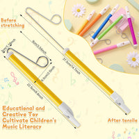 Boao 3 Pcs Slide Whistle Kid Toy, Blue, Yellow, Purple - 12 / Yellow, Purple, Blue, Pink, Orange, Green - image 2