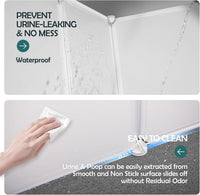 MEEXPAWS Cat Litter Box Enclosure, Splash Guard - XL - L27.9"×W21.5"×H17.6" - image 4