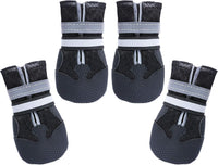 Dimicoo Breathable Dog Boots for Medium Large Dogs - Black / M (Insole Width 2.2")for 30~44lb