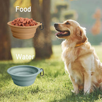 2-pack silicone collapsible dog bowls for travel, BPA free and dishwasher safe - view 4