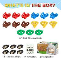 SEKKVY 18PCS Ninja Tree Climbing Kit - 15 Tree Holds - image 2