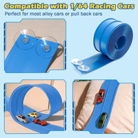 Flex Tracks 15 Ft Starter Set Flexible Race Track for Kids 3+ - Blue - image 3