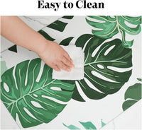 Dog Food Mats for Floors, Absorbent Dog Bowl Mat for Food and Water Dispenser, Quick Dry Cat Food - Leaves / 32"L x 24"W - image 4