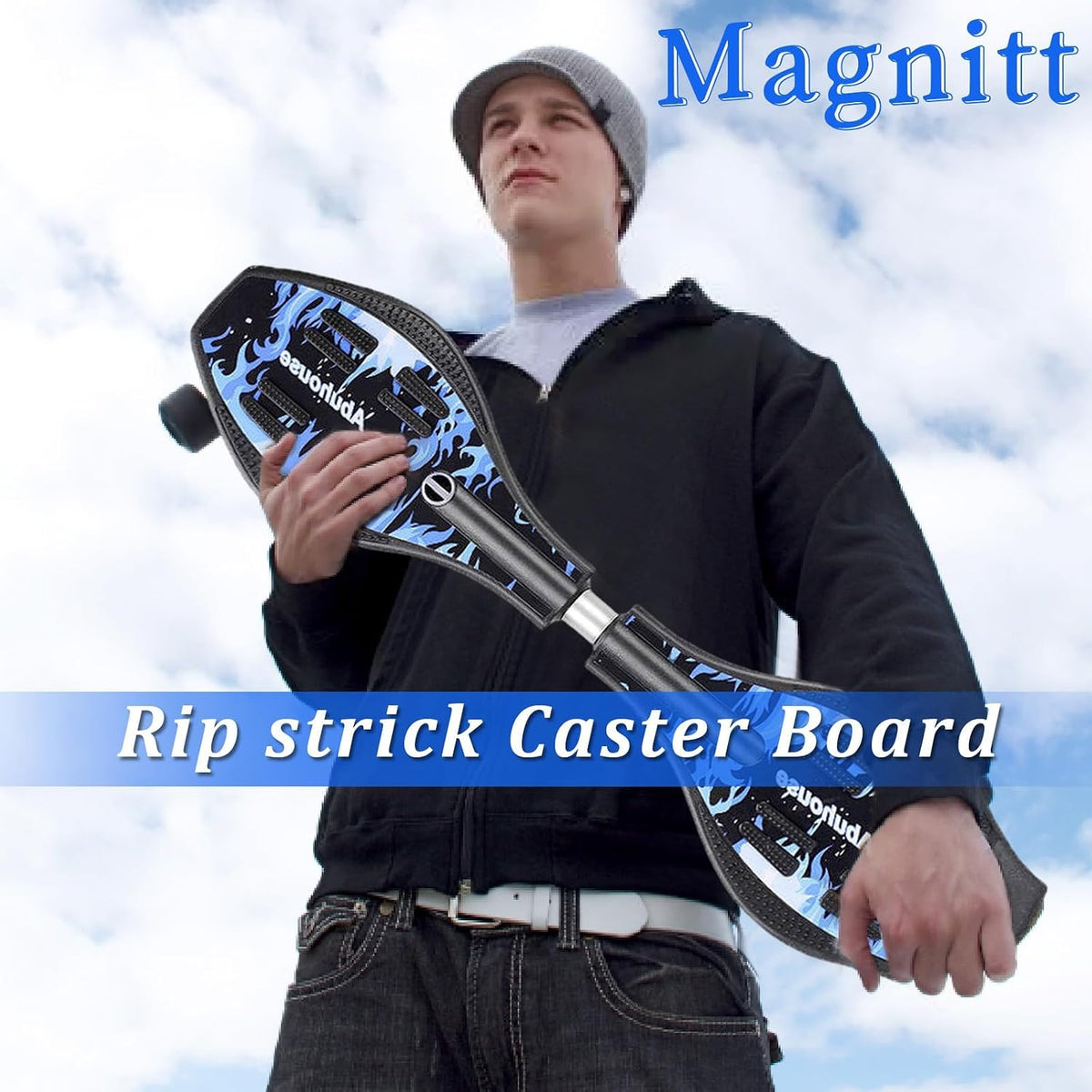 Magnitt junior caster board for kids 8+ with light up LED wheels - view 20