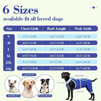 ROZKITCH Dog Surgery Leg Sleeve Rear Legs, Male Female Pet Prevent Licking Wound Elbow Knee Protector, Dog Recovery Suit Cone Collar Alternative Pants Shirt for Wound Heal Wrap Blue L