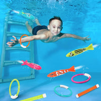 Korlon Tec pool diving toys set with dive sticks, rings and torpedoes - view 2