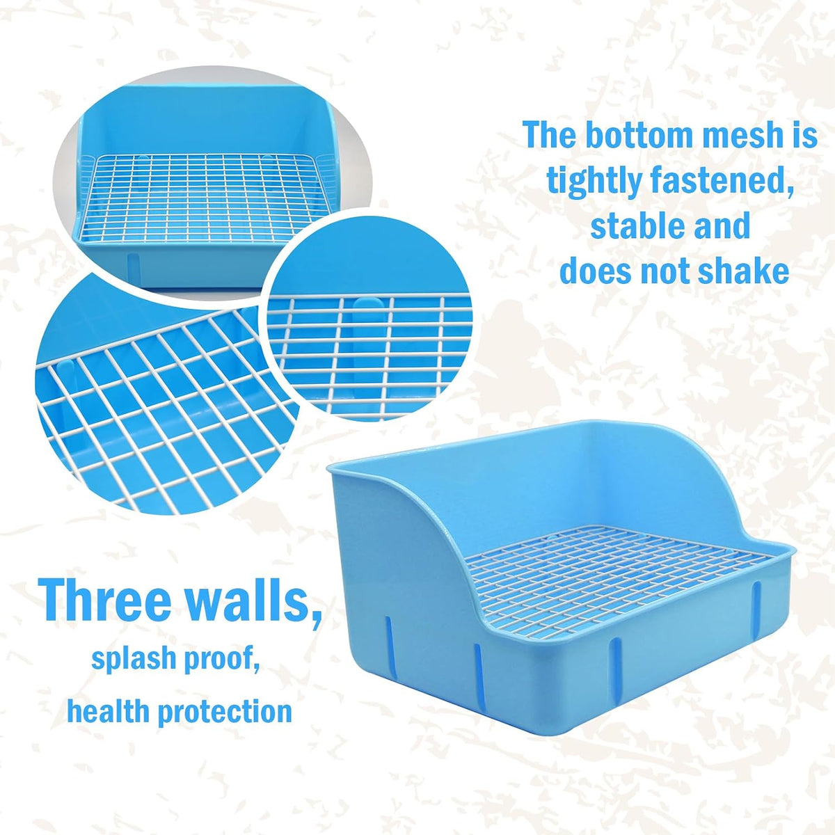 12Pcs Rabbit Litter Box for Cage - 【Blue】 - image 4
