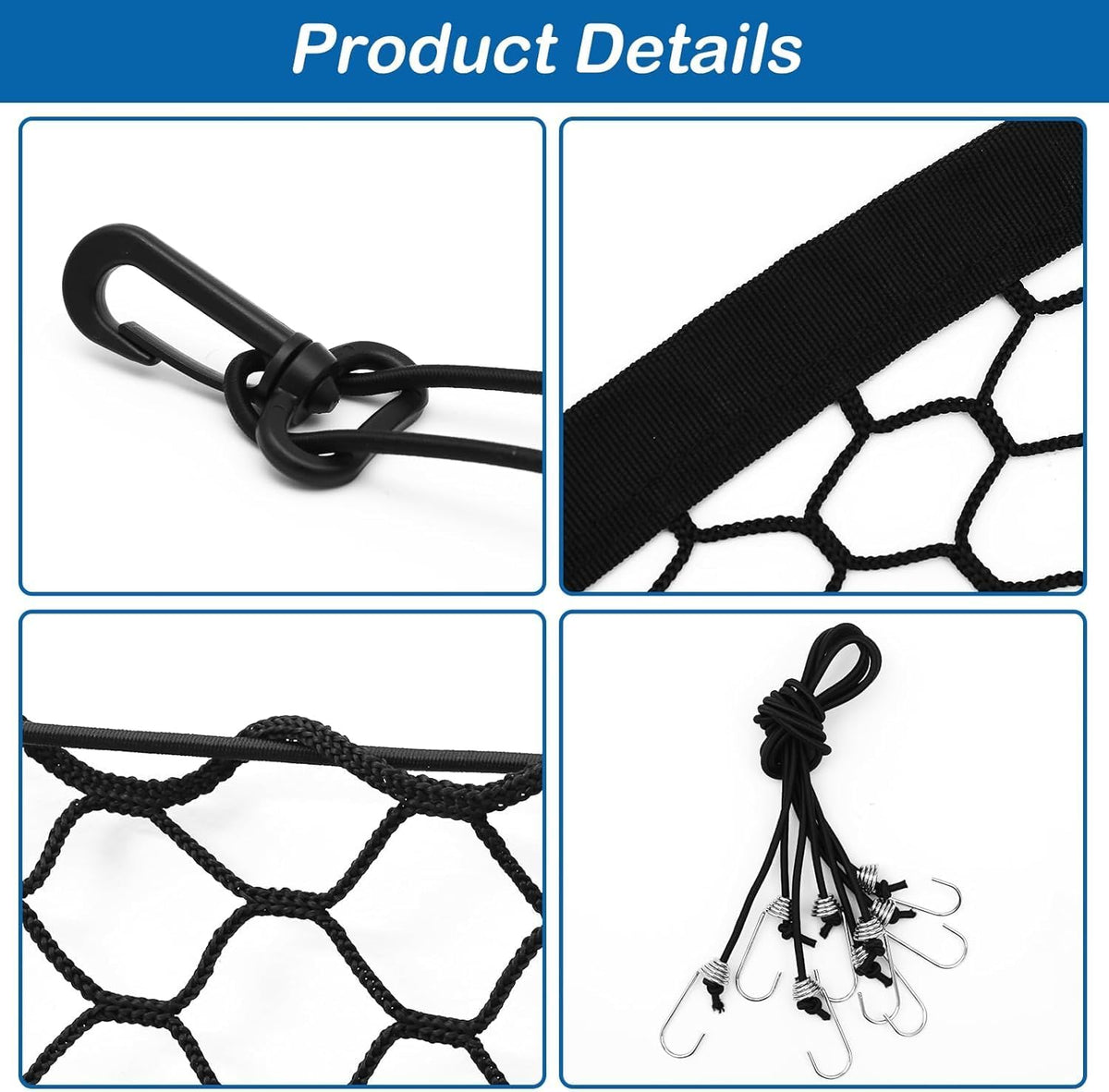 Dog Car Barrier Vehicle Pet Barrier Backseat Mesh Dog Car Divider Net - 47 x 27 Inch - image 3