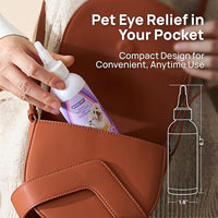 HICC PET Dog Eye Drops, Eye Drops for Dog Care & Cat Care, Soothe Allergy, Relieve Dry Eyes Pink Eyes, Pet Tear Stain Cleaner (2 x 5.1 fl oz)