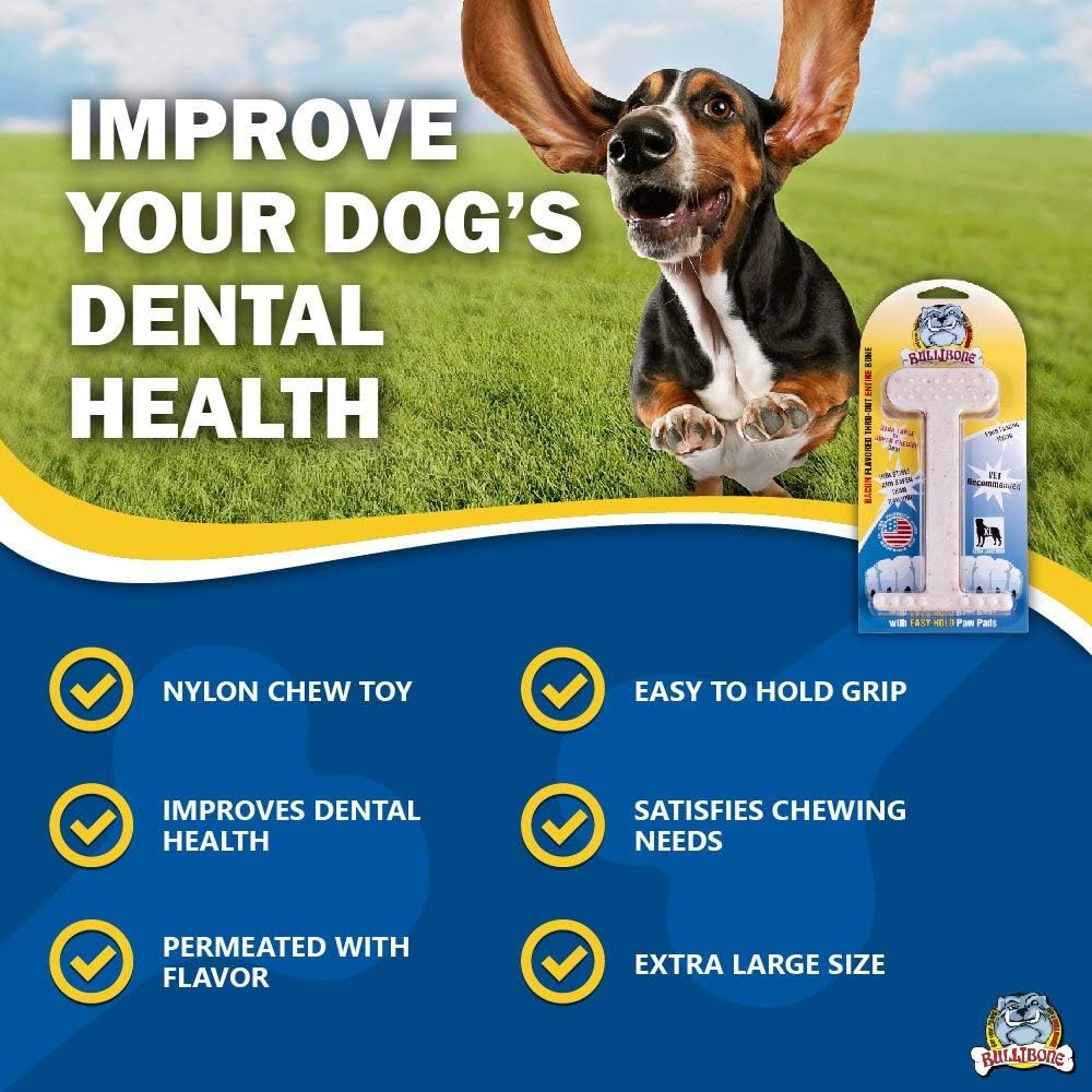 Bullibone Nylon Dog Chew Toy for Aggressive Chewers - Bacon / XL - Single - image 4