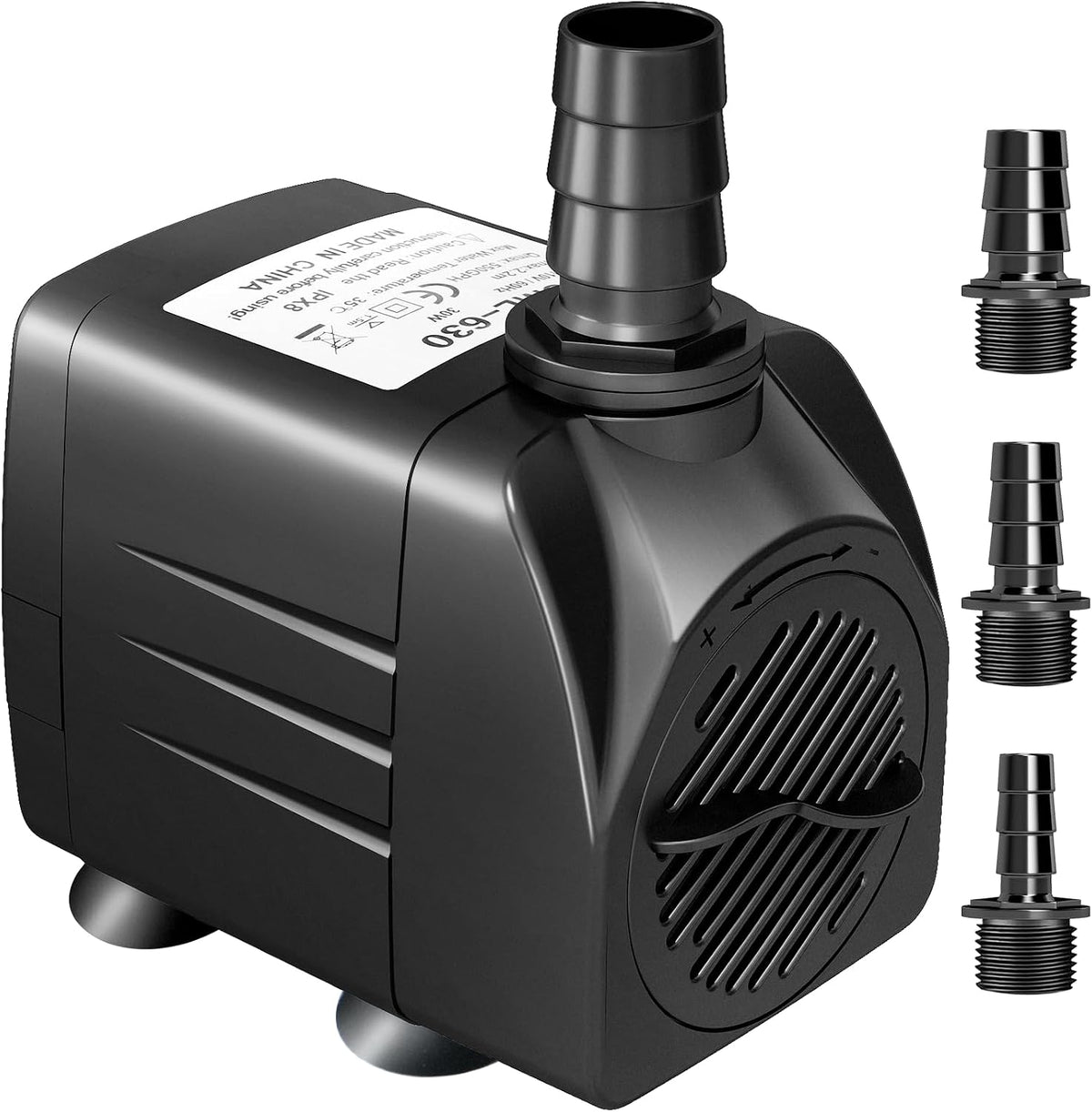 GROWNEER 550GPH Submersible Pump 30W Fountain Aquarium Water Pump – Essentials for Fish - 550 GPH