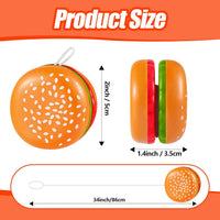 Leitee hamburger yoyo toys, 24 plastic burger shaped yo-yos for party favors - view 5