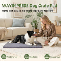 Outdoor XL Dog Crate Pad Bed, Waterproof Wipeable Mat, 41" - Dark Grey / 23"L x 17"W x 1.2"Th - image 4