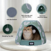 BALANCE Cat Beds for Indoor Cats - 19"L x 19"W x 16"Th / Green - image 4