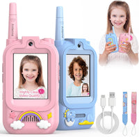 Video Walkie Talkies for Kids - Dark Pink+Dark Blue