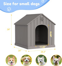 Fancyango Extra-Large Giant Dog House Outdoor Indoor for Large Dogs - Grey / 26.18''L × 24.02''W × 25.98''H - image 3