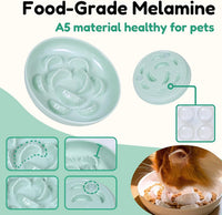 Slow Feeder Bowl for Cats and Small Dogs - Green / 6.3''W x 1.5''H - image 4