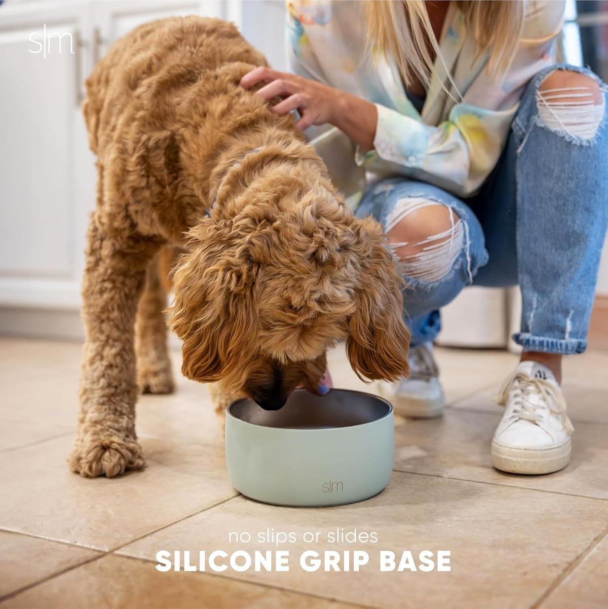 Simple Modern Dog Bowls & Cat Bowls, Beige - -Almond Birch / 4 Cups - image 4