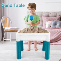 SWATOW 6-in-1 kids activity table with water and sand play and building blocks - view 4