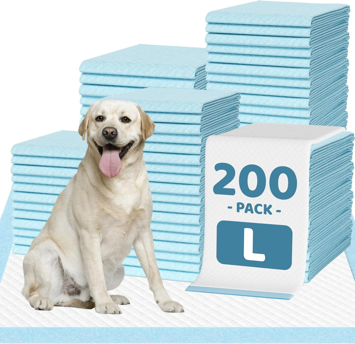 100 Count Large Dog & Cat Puppy Pee Pads - 30" x 28" (200 Count)