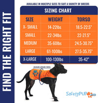 Blaze Orange Dog Vest. Reflective High Visibility in Hunting & Wooded - Orange / X-Large - image 2