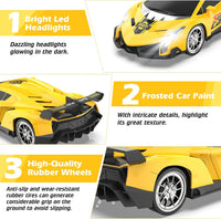 Growsland Remote Control Car for Kids - Yellow - image 2