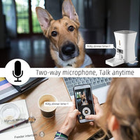 SKYMEE 8L/12L 2.4G & 5G WiFi Aautomatic Large Dog Feeder & Automatic cat feeders -1080P Full HD Pet Camera Treat Dispenser with Night Vision and 2-Way Audio