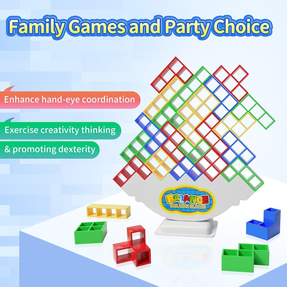 Ziogogco 48Pcs Balance Stacking Blocks Game - image 2