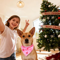 PAWCHIE Dog Bandanas Small Reversible Styles Pet Triangle Scarf Bibs - Christmas Style / Large - image 2