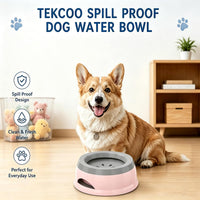 25 oz No Spill Water Bowl for Dogs and Cats Small Slow Drinking Dog - Pink - image 2