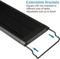 WATER REBIRTH LED Aquarium Light, Full Spectrum Fish Tank Led Light with Aluminum Alloy Shell Extendable Brackets (30-36 in)