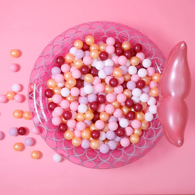GOGOSO Ball Pit Balls for Toddler - Pink+gold+white+red+purple / 100 balls