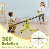 Iyoyo Teeter Totter Seesaw for Kids Children Ages 3-8 - Yellow-green - image 2
