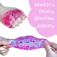 Premium Cloud Squishy Toy, Glow in the Dark Stress Ball - Pink - image 4