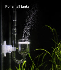 Aquarium Glass CO2 Diffuser Atomizer with U Tube Check Valve Suction - Common version (and without U tube) - image 2